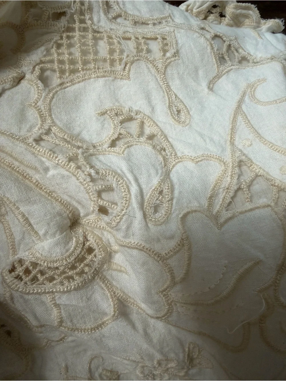 Anthropologie The Lainie High-Neck Lace Cutwork Blouse size XS